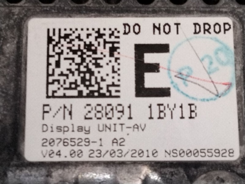 Recambio de pantalla multifuncion para infiniti ex 30d referencia OEM IAM 280911BY1B  