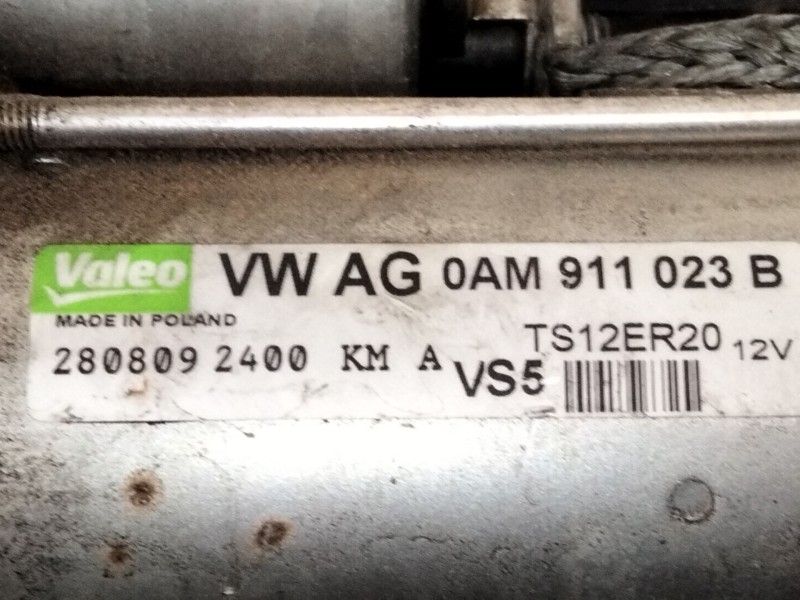 Recambio de motor arranque para skoda superb ii (3t4) 1.8 tsi 4x4 referencia OEM IAM 0AM911023  