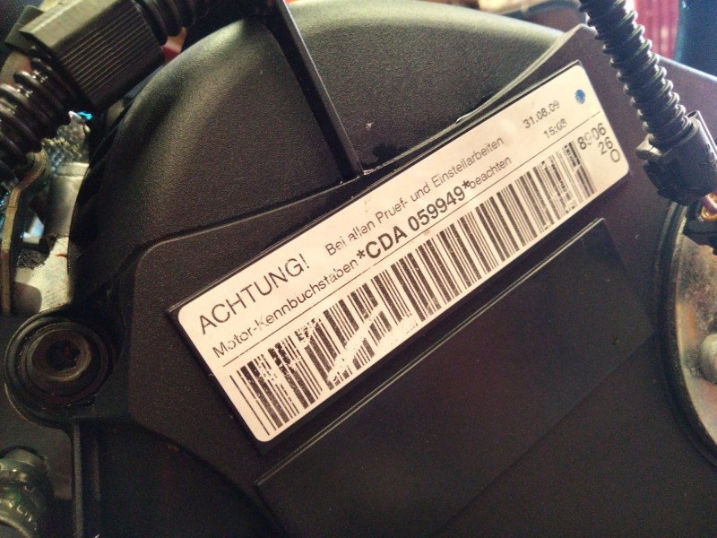 Recambio de motor completo para skoda superb ii (3t4) 1.8 tsi 4x4 referencia OEM IAM CDA  