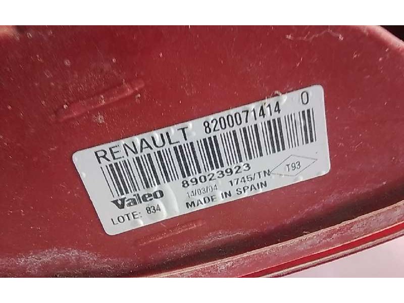 Recambio de piloto trasero derecho para renault clio ii fase ii (b/cb0) authentique referencia OEM IAM 8200071414  