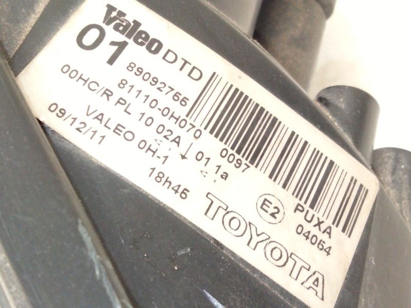 Recambio de faro derecho para toyota aygo (_b1_) 1.0 (kgb10_) referencia OEM IAM   