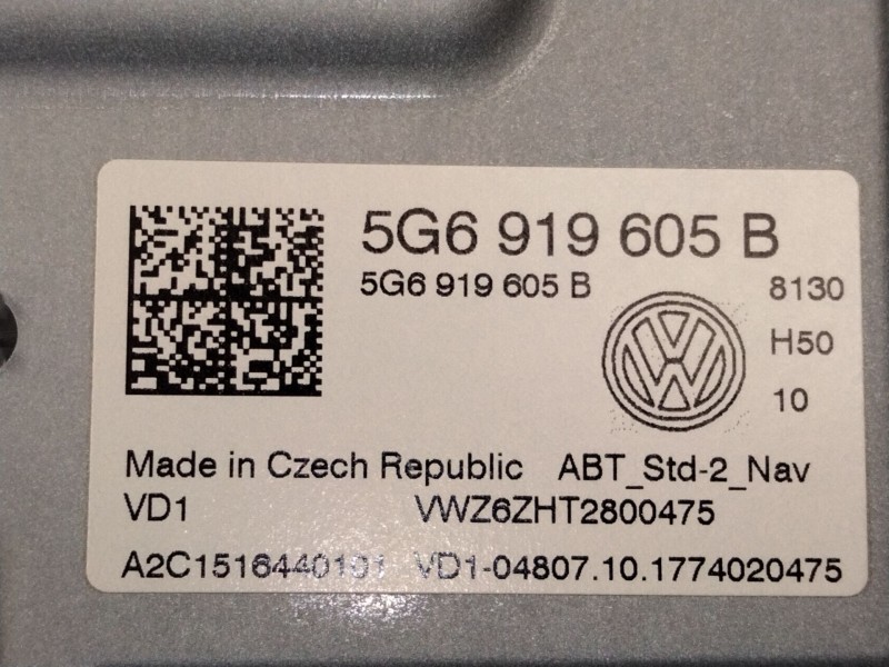 Recambio de sistema audio / radio cd para volkswagen tiguan (5n_) 2.0 tdi 4motion referencia OEM IAM 5G6919605  