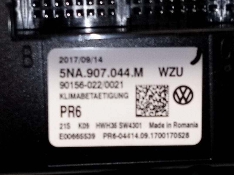 Recambio de mando calefaccion / aire acondicionado para volkswagen tiguan (5n_) 2.0 tdi 4motion referencia OEM IAM 5NA907044  