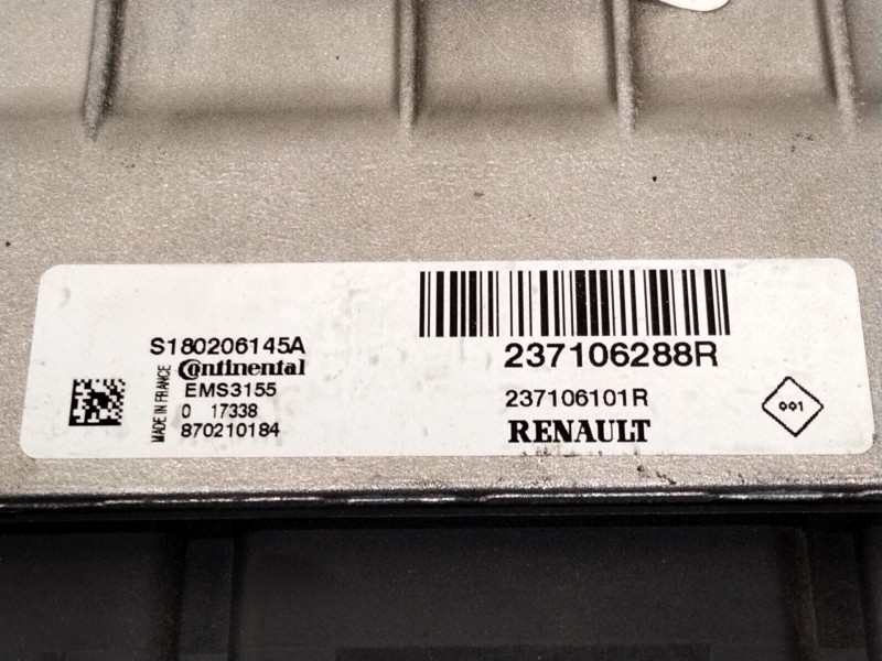 Recambio de centralita motor uce para renault megane iv sport tourer (k9a/m/n_) 1.2 tce 130 (k9mr) referencia OEM IAM 237106288R