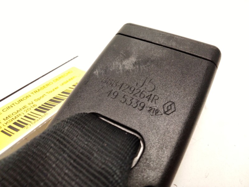 Recambio de enganche cinturon trasero derecho para renault megane iv sport tourer (k9a/m/n_) 1.2 tce 130 (k9mr) referencia OEM I