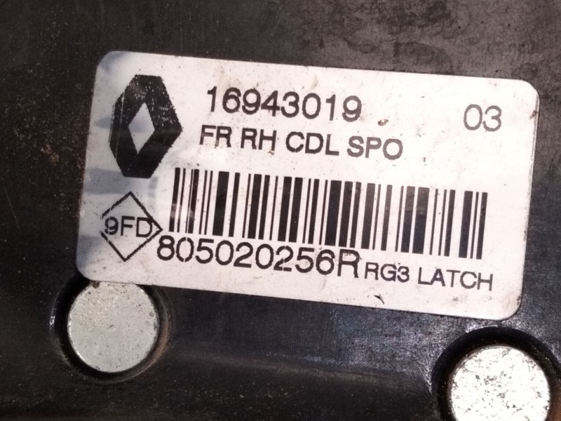 Recambio de cerradura puerta delantera derecha para renault megane iv sport tourer (k9a/m/n_) 1.2 tce 130 (k9mr) referencia OEM 