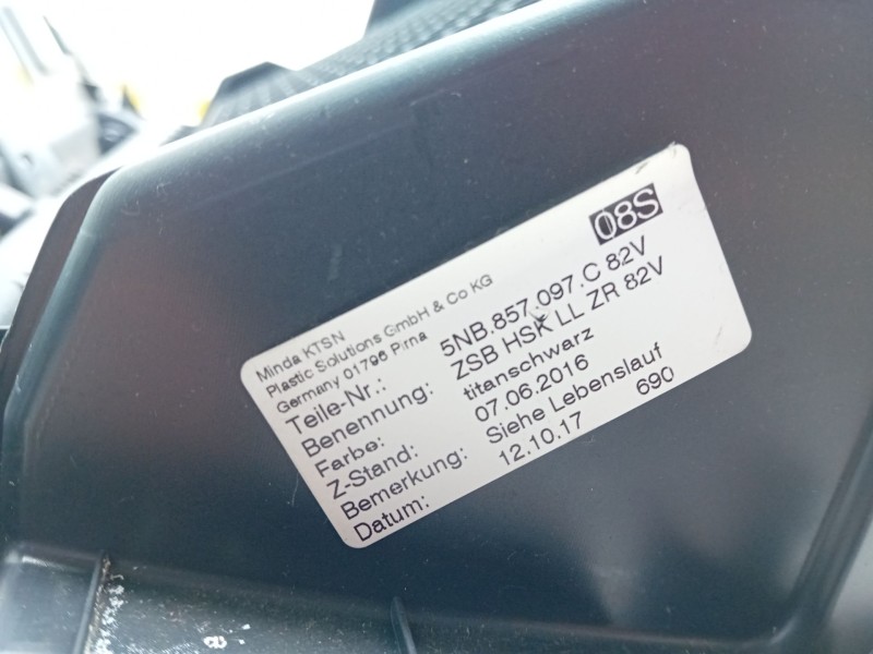 Recambio de guantera para volkswagen tiguan (5n_) 2.0 tdi 4motion referencia OEM IAM 5NB857097C  