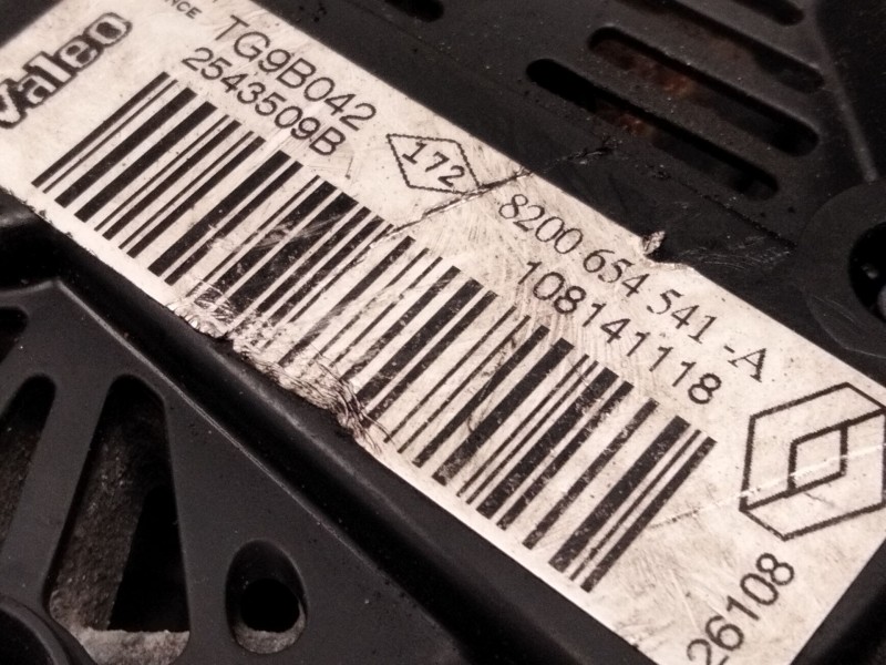 Recambio de alternador para renault scénic ii (jm0/1_) 1.9 dci (jm14) referencia OEM IAM 8200654541  