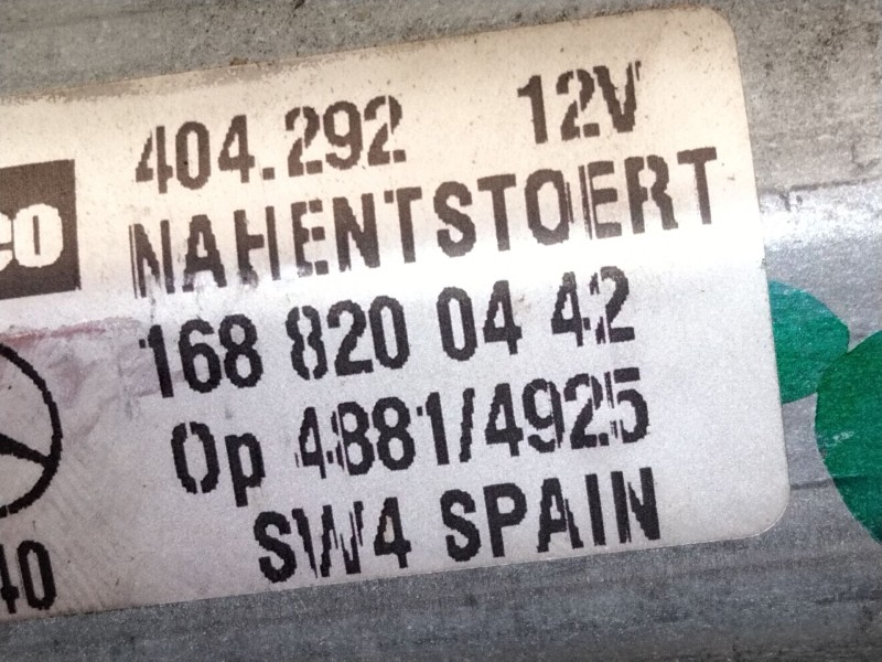 Recambio de motor limpia trasero para mercedes-benz clase a (w168) a 190 (168.032, 168.132) referencia OEM IAM 1688200442  