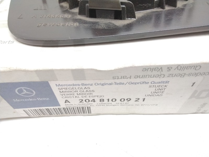 Recambio de cristal retrovisor izquierdo para mercedes-benz clase c (w204) c 220 cdi (204.008) referencia OEM IAM A3146453 A2048