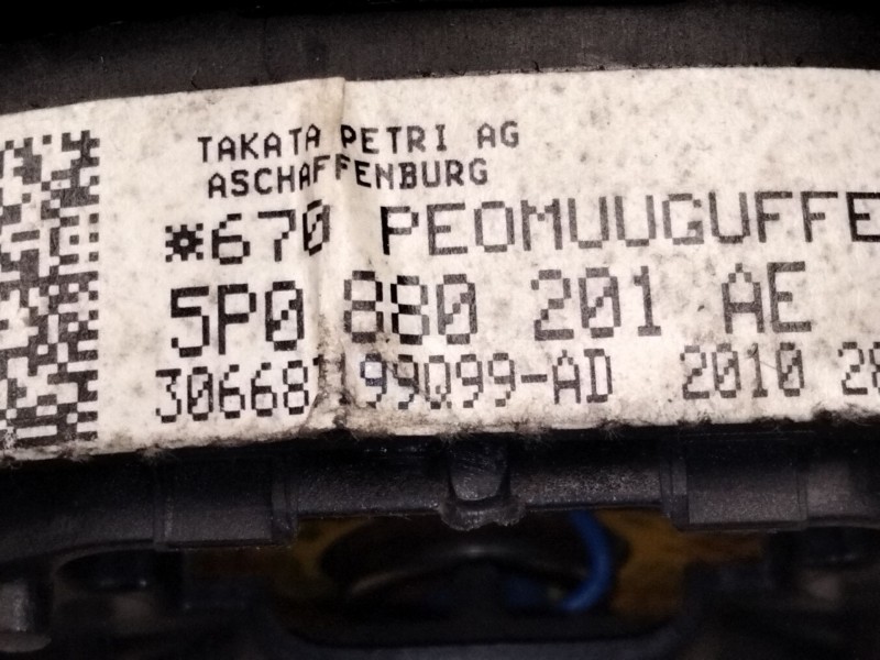 Recambio de airbag delantero izquierdo para seat altea xl (5p5, 5p8) 2.0 tdi 16v referencia OEM IAM 5P0880201  