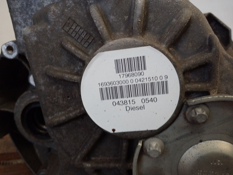 Recambio de caja cambios para mercedes-benz clase a (w169) a 180 cdi exclusive edition (169.007) referencia OEM IAM   