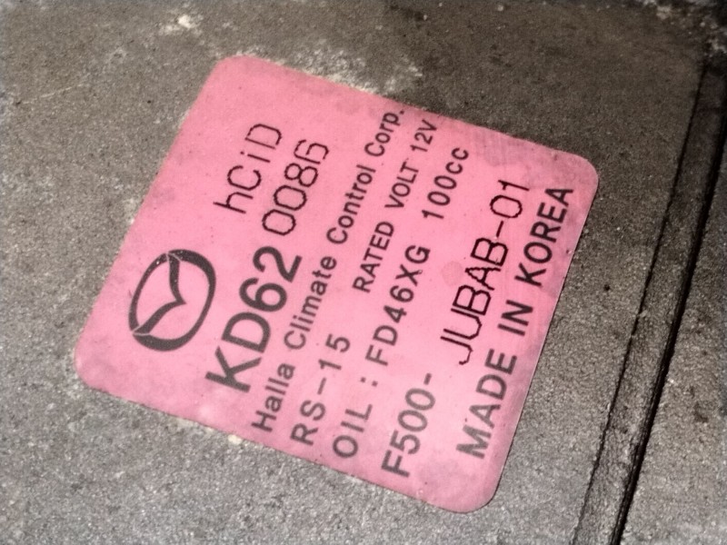 Recambio de compresor aire acondicionado para mazda cx-5 (kf) 2.2 d referencia OEM IAM KD620086  