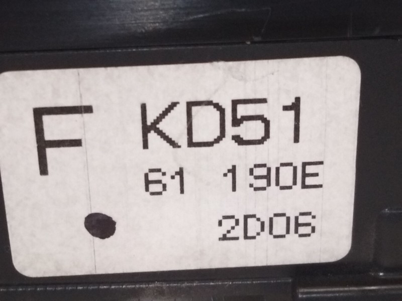 Recambio de mando calefaccion / aire acondicionado para mazda cx-5 (kf) 2.2 d referencia OEM IAM KD516119  