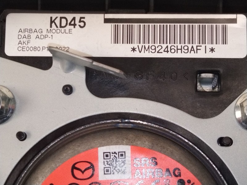 Recambio de airbag delantero izquierdo para mazda cx-5 (kf) 2.2 d referencia OEM IAM KD4557K00C02  