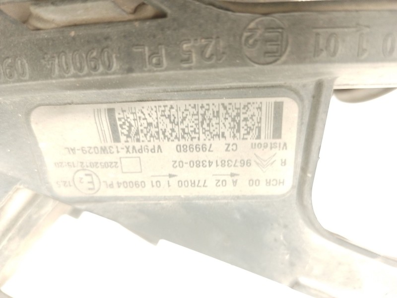 Recambio de faro derecho para citroën c3 ii (sc_) 1.4 hdi 70 (sc8hzc, sc8hr0, sc8hp4) referencia OEM IAM 967381438002  