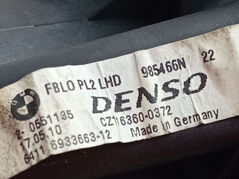 Recambio de motor calefaccion para bmw 3 (e90) 318 d referencia OEM IAM CZ1163600372  