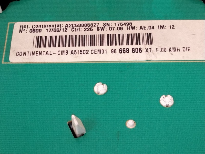 Recambio de cuadro instrumentos para citroën c3 ii (sc_) 1.4 hdi 70 (sc8hzc, sc8hr0, sc8hp4) referencia OEM IAM 96668806  