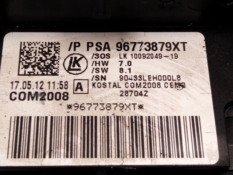 Recambio de mando intermitentes para citroën c3 ii (sc_) 1.4 hdi 70 (sc8hzc, sc8hr0, sc8hp4) referencia OEM IAM 96773879  