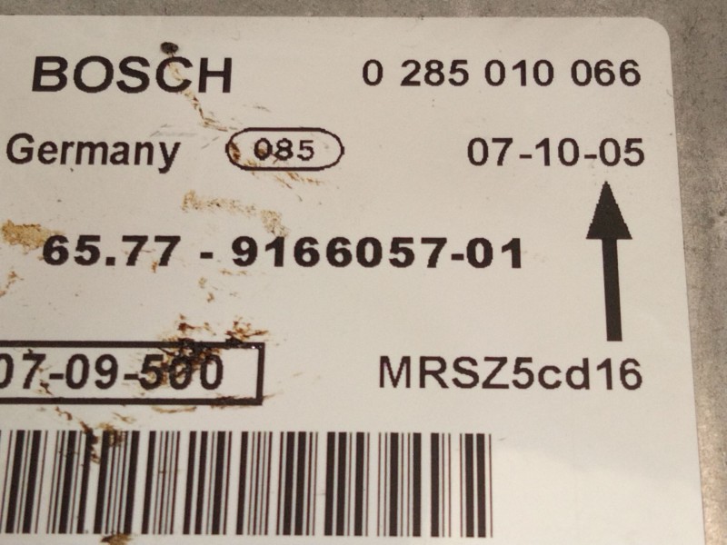 Recambio de centralita airbag para bmw 3 (e90) 318 d referencia OEM IAM 9166057 0285010066 