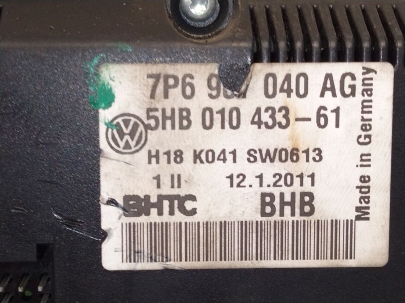 Recambio de mando climatizador para volkswagen touareg (7la, 7l6, 7l7) 3.0 v6 tdi referencia OEM IAM 7P6907040  