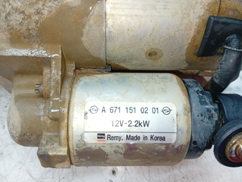 Recambio de motor arranque para ssangyong rexton w / rexton 2.0 xdi referencia OEM IAM A6711510201  