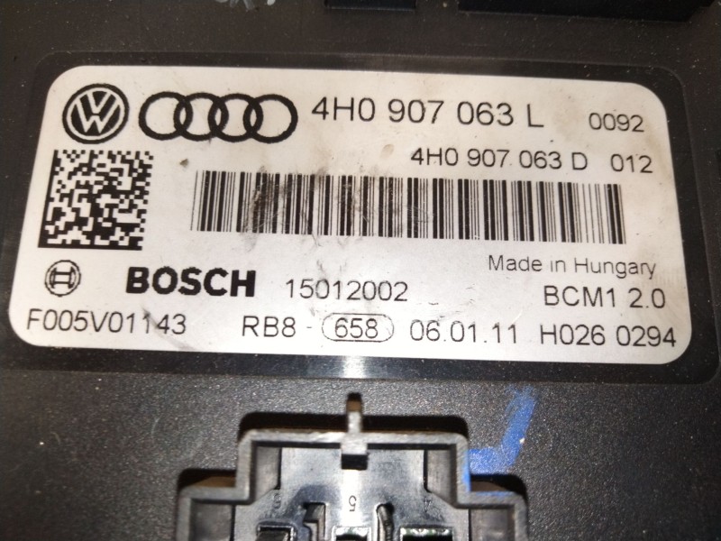 Recambio de modulo electronico para volkswagen touareg (7la, 7l6, 7l7) 3.0 v6 tdi referencia OEM IAM 4H0907063  