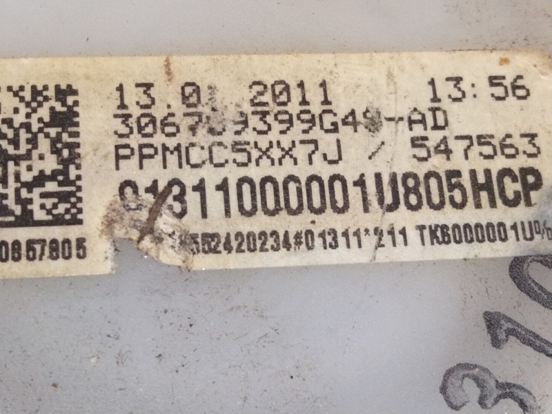 Recambio de cinturon seguridad trasero izquierdo para volkswagen touareg (7la, 7l6, 7l7) 3.0 v6 tdi referencia OEM IAM 306709399