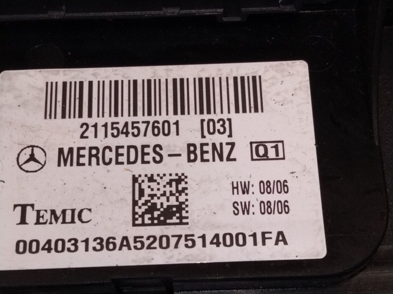 Recambio de caja reles para mercedes-benz cls (c218) cls 350 cdi / d (218.323) referencia OEM IAM 2115457601  