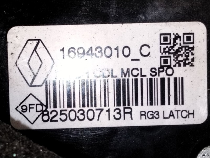 Recambio de cerradura puerta trasera izquierda para renault grand scénic iv (r9_) 1.3 tce 140 referencia OEM IAM 82503713R  