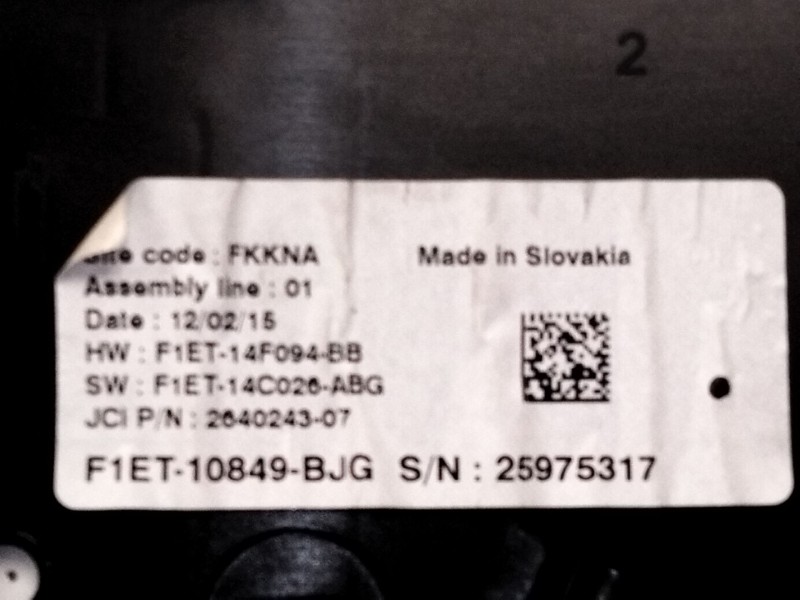 Recambio de cuadro instrumentos para ford focus iii 1.0 ecoboost referencia OEM IAM F1ET10849  