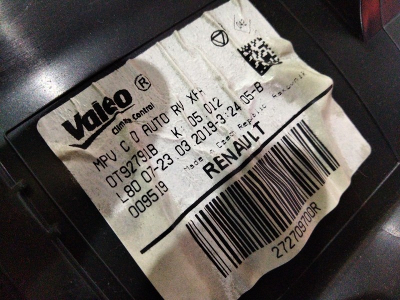 Recambio de calefaccion entera normal para renault grand scénic iv (r9_) 1.3 tce 140 referencia OEM IAM 272709700R  