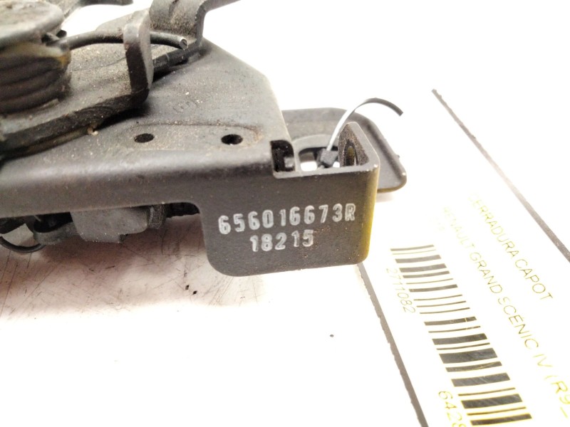 Recambio de cerradura capot para renault grand scénic iv (r9_) 1.3 tce 140 referencia OEM IAM 656016673R  