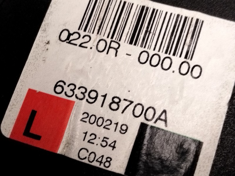 Recambio de cinturon seguridad trasero izquierdo para renault grand scénic iv (r9_) 1.3 tce 140 referencia OEM IAM 633918700A  