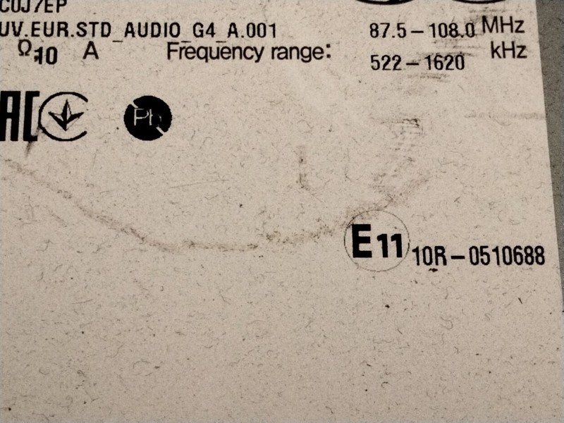 Recambio de sistema audio / radio cd para kia ceed (cd) 1.6 crdi 136 referencia OEM IAM 96170J7610  