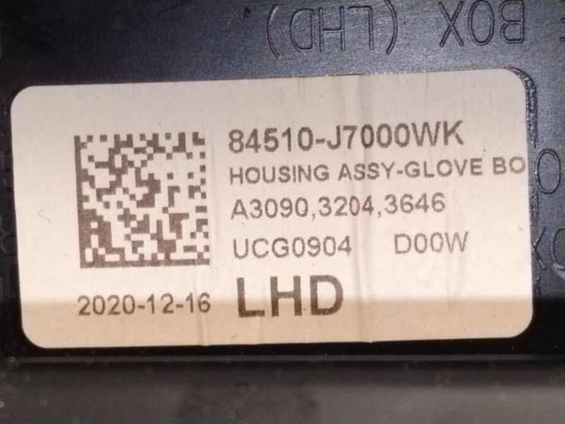 Recambio de guantera para kia ceed (cd) 1.6 crdi 136 referencia OEM IAM 84510J7000  