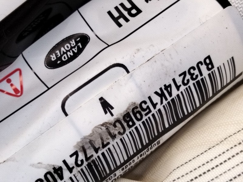 Recambio de airbag cortina delantero derecho para land rover range rover evoque (l538) 2.2 d referencia OEM IAM BJ3214K159  