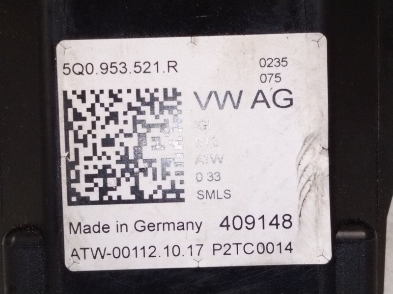 Recambio de mando intermitentes y limpia para volkswagen tiguan (5n_) 2.0 tdi 4motion referencia OEM IAM 5Q0953521  