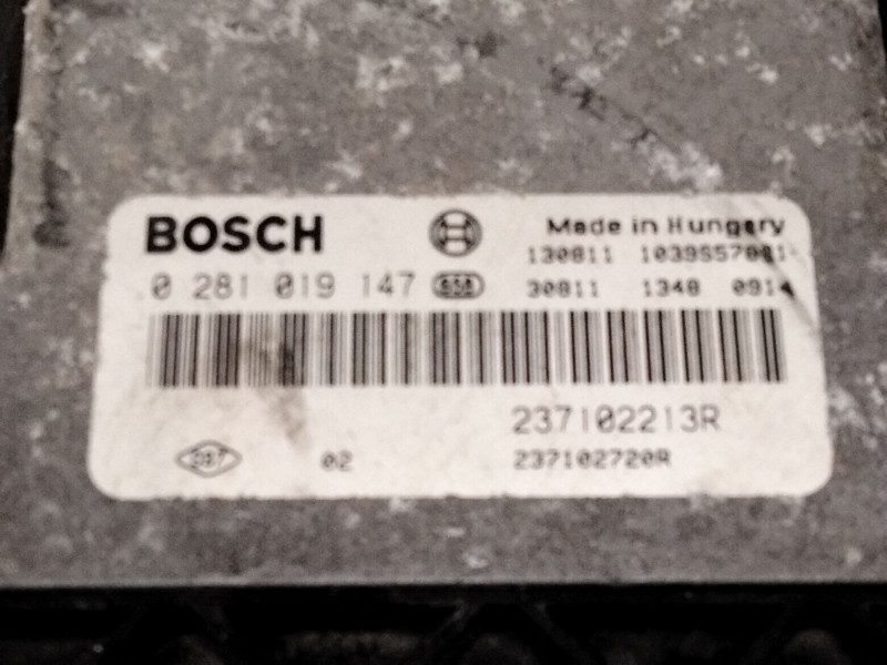 Recambio de centralita motor uce para dacia dokker monospace (ke_) 1.5 dci (keaj, keah) referencia OEM IAM 237102213R 0281019147