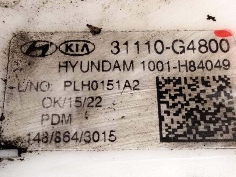 Recambio de aforador para kia ceed (cd) 1.6 crdi 136 referencia OEM IAM 31110G4800  