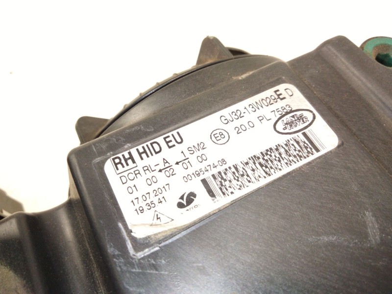 Recambio de faro derecho para land rover range rover evoque (l538) 2.0 d referencia OEM IAM GJ3213W029  