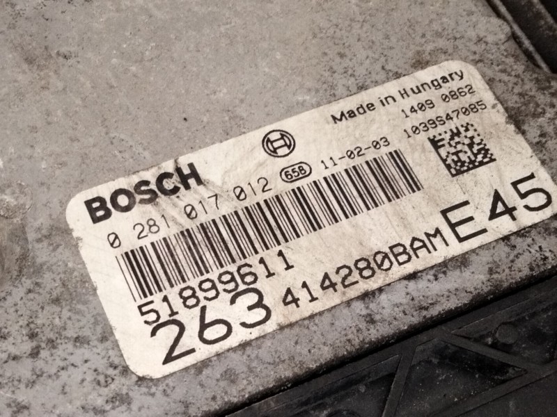 Recambio de centralita motor uce para fiat doblo cargo (263_) 1.6 d multijet referencia OEM IAM 51899611 0281017012 