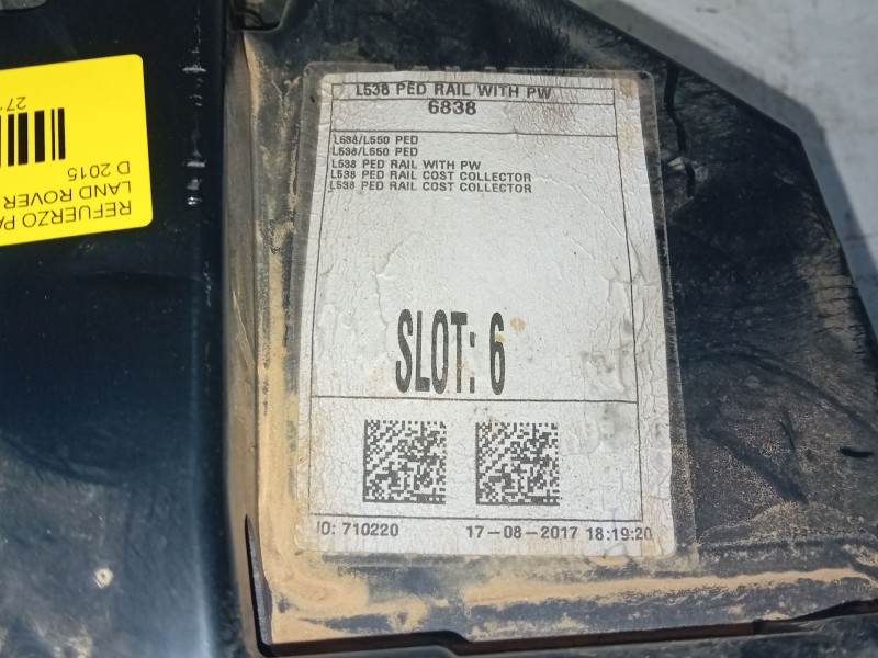 Recambio de refuerzo paragolpes delantero para land rover range rover evoque (l538) 2.0 d referencia OEM IAM   