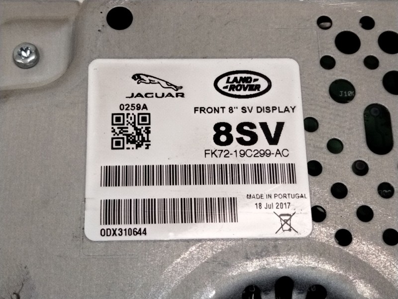 Recambio de pantalla multifuncion para land rover range rover evoque (l538) 2.0 d referencia OEM IAM FK7219C299  