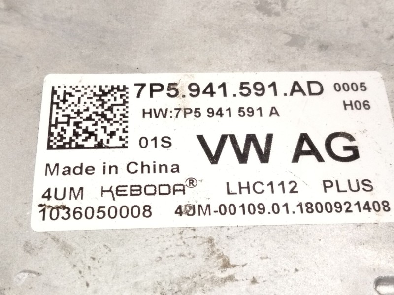 Recambio de centralita faros xenon para skoda octavia iii combi (5e5, 5e6) 1.2 tsi referencia OEM IAM 7P5941591  