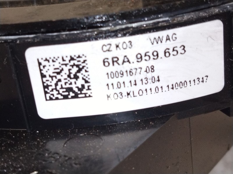 Recambio de anillo airbag para skoda spaceback (5h) active referencia OEM IAM 6RA959653  