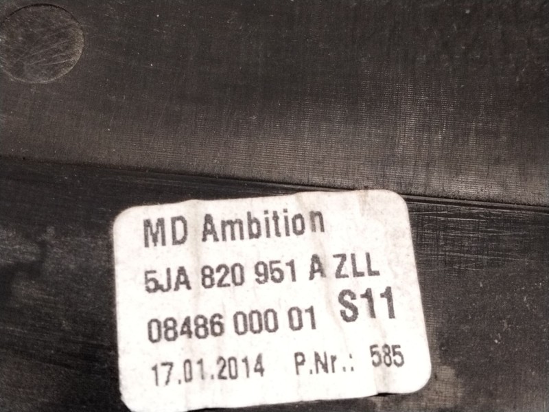 Recambio de aireador central para skoda spaceback (5h) active referencia OEM IAM 5JA820951  