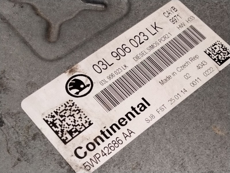 Recambio de centralita motor uce para skoda spaceback (5h) active referencia OEM IAM 03L906023  