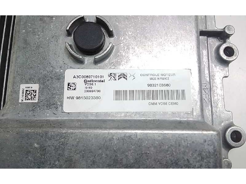 Recambio de centralita motor uce para peugeot 3008 1.2 12v e-thp / puretech referencia OEM IAM HW9815023380 9832103580 