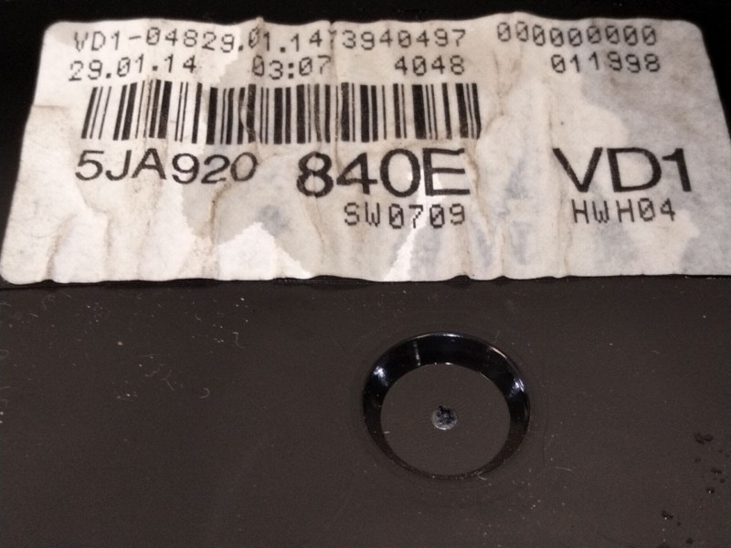 Recambio de cuadro instrumentos para skoda spaceback (5h) active referencia OEM IAM 5JA920840  
